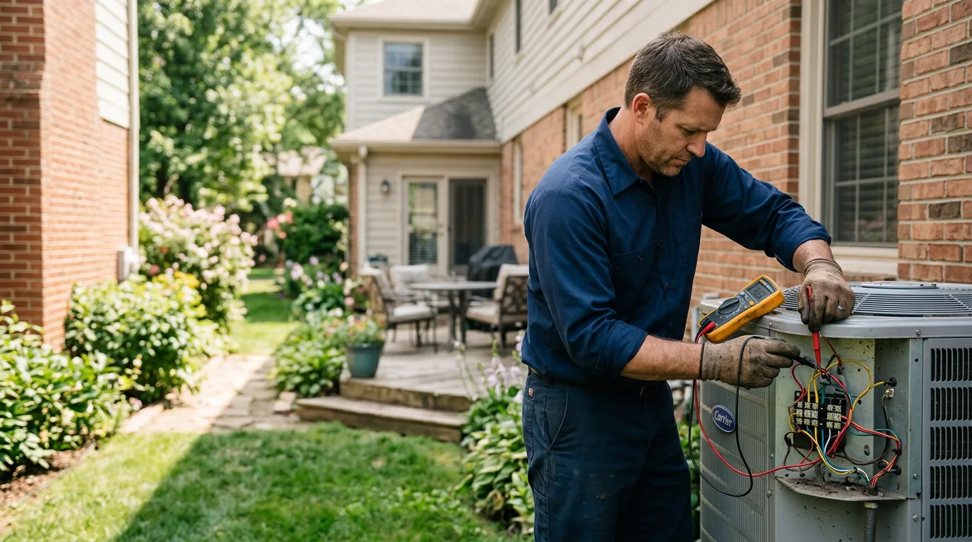 HVAC technician working near Wilmar, AR